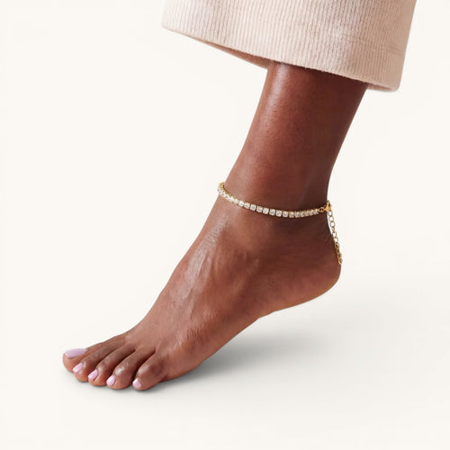 Blanc Anklet – Gold – Image 2