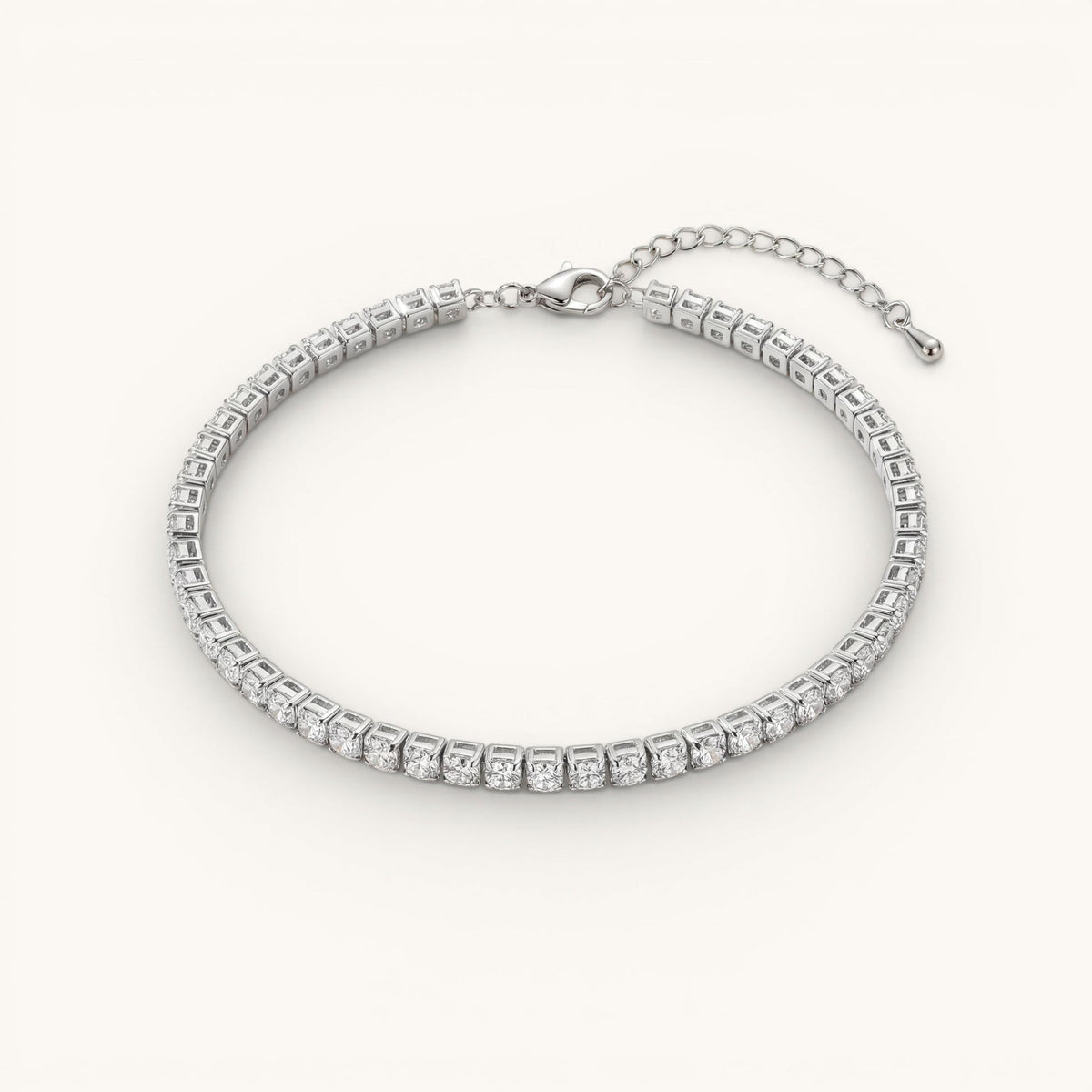 Blanc Anklet – Silver – Image 1