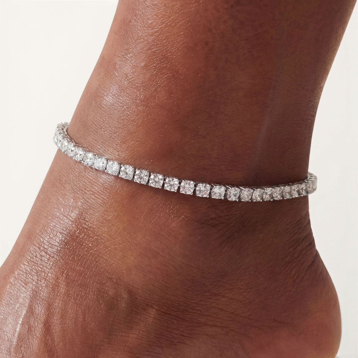 Blanc Anklet – Silver – Image 5