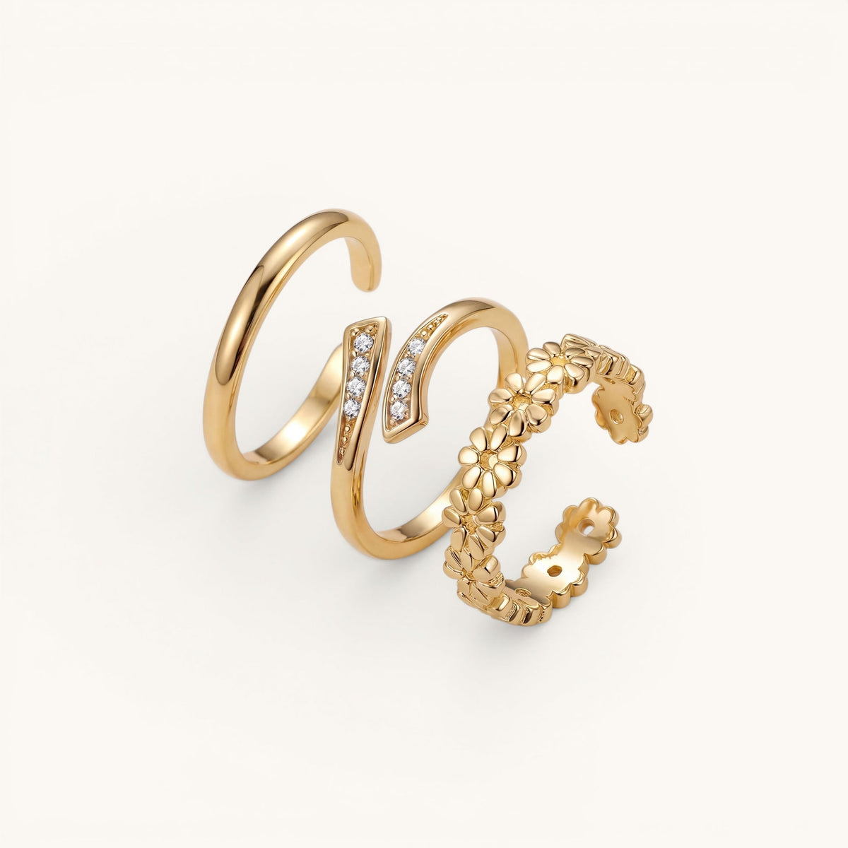 Cleo Toe Ring Set – Gold – Image 1