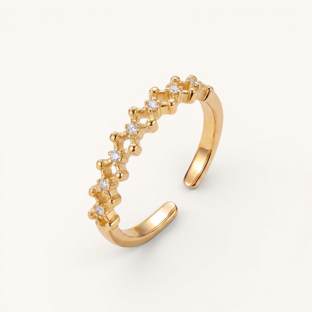 Daisy Toe Ring – Gold – Image 1