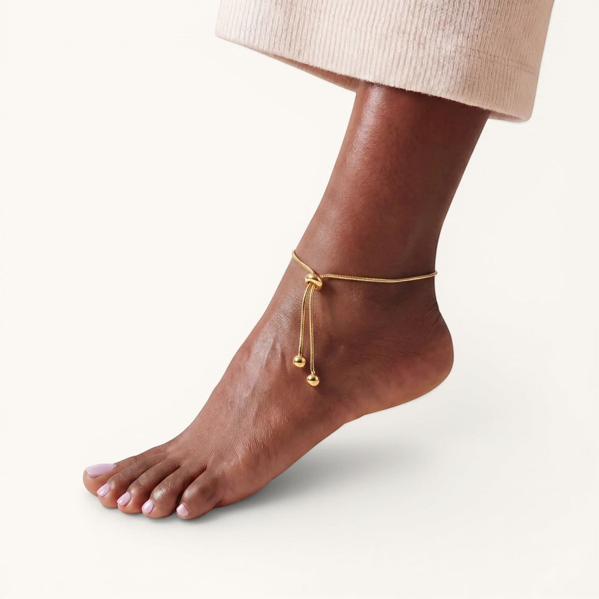 Drop Anklet – Gold – Image 2