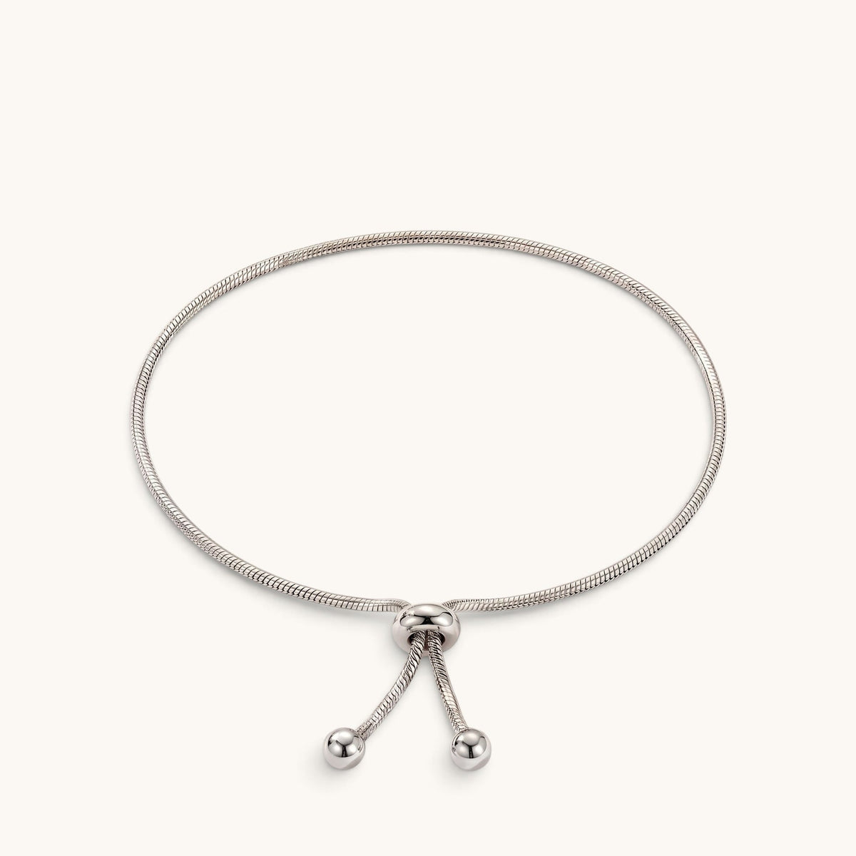 Drop Anklet – Silver – Image 1