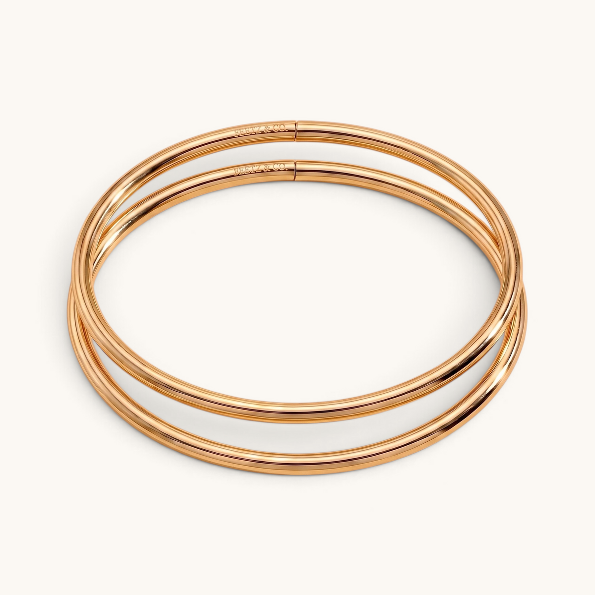 Halo Anklet Stack – Gold – Image 1