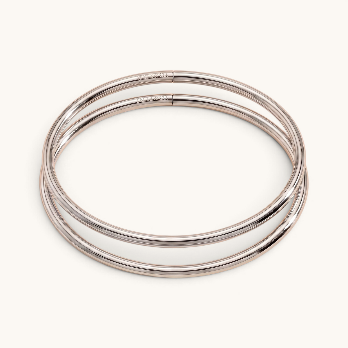 Halo Anklet Stack – Silver – Image 1
