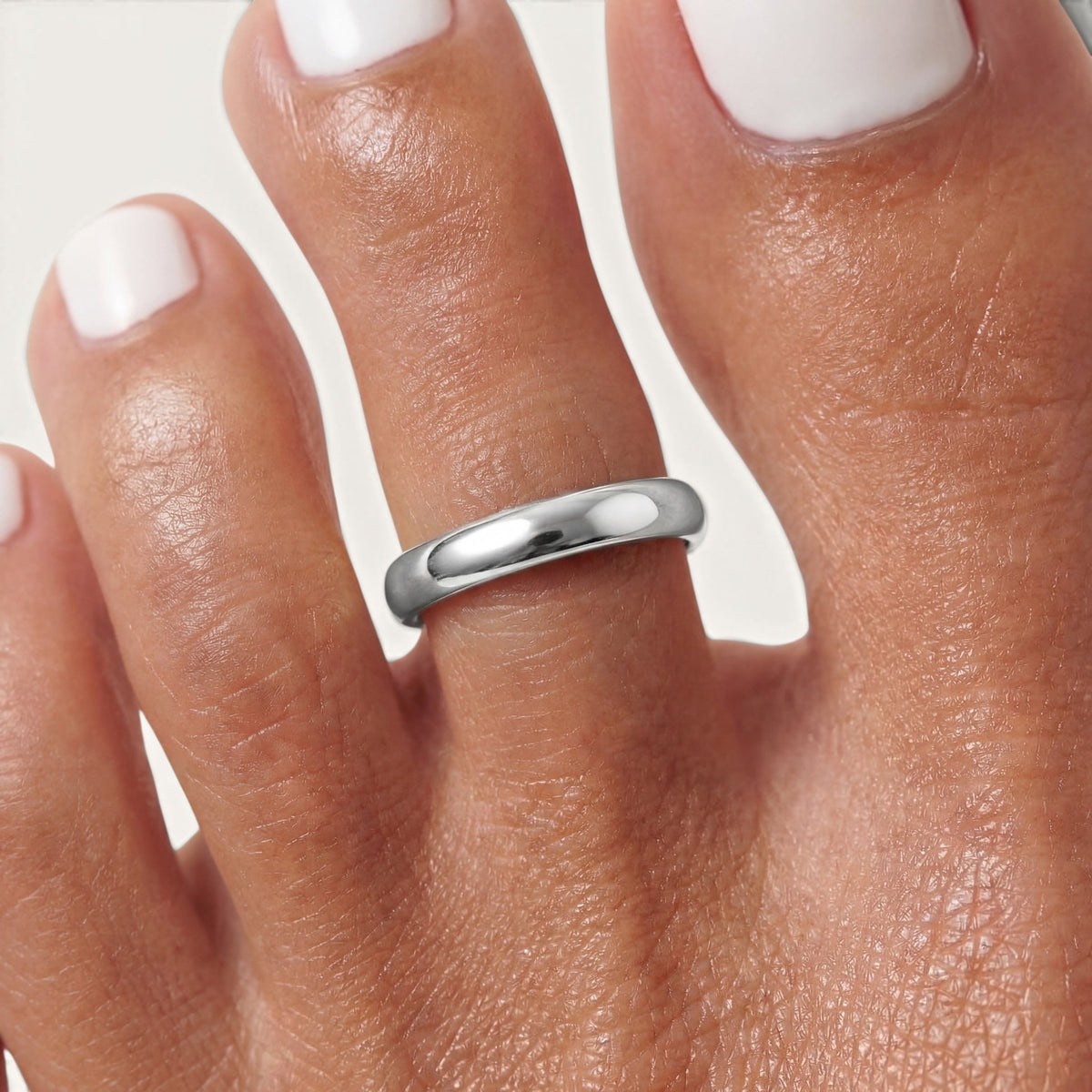 Luxe Toe Ring Set – Silver – Image 2