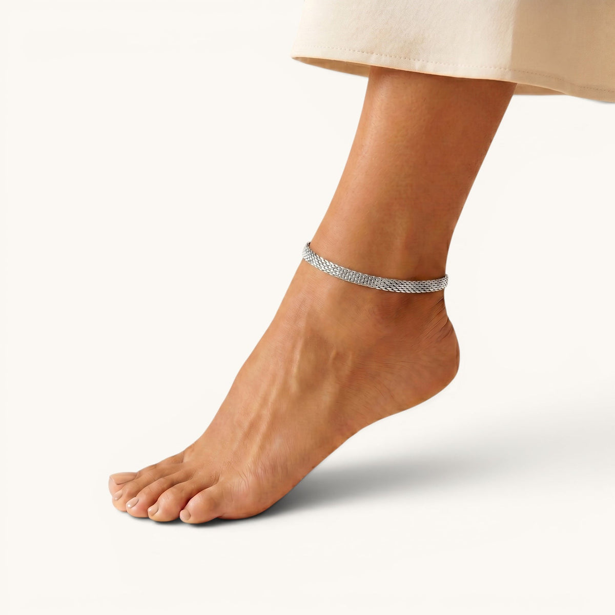 Nile Anklet – Silver – Image 2