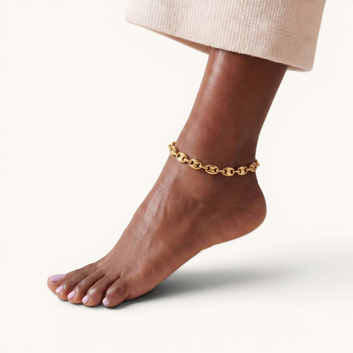 Oblo Anklet – Gold – Image 2