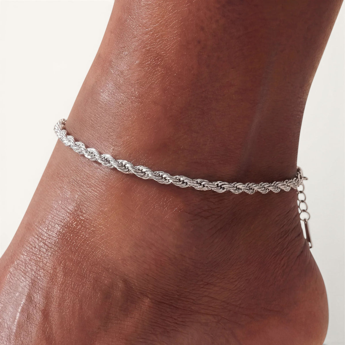 Rome Anklet – Silver – Image 4
