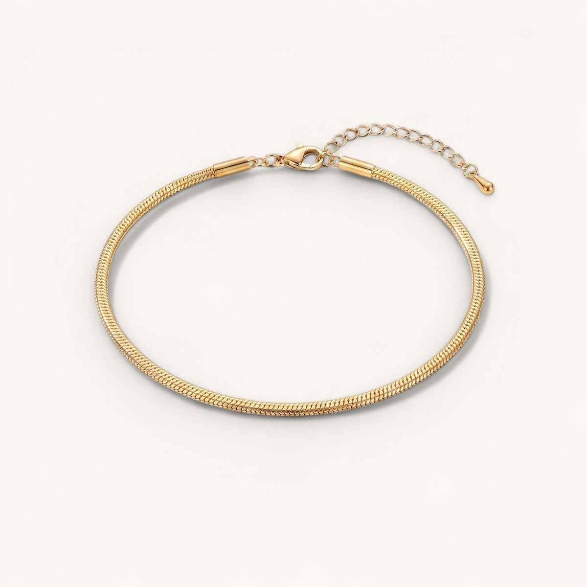 Snake Anklet – Gold – Image 1