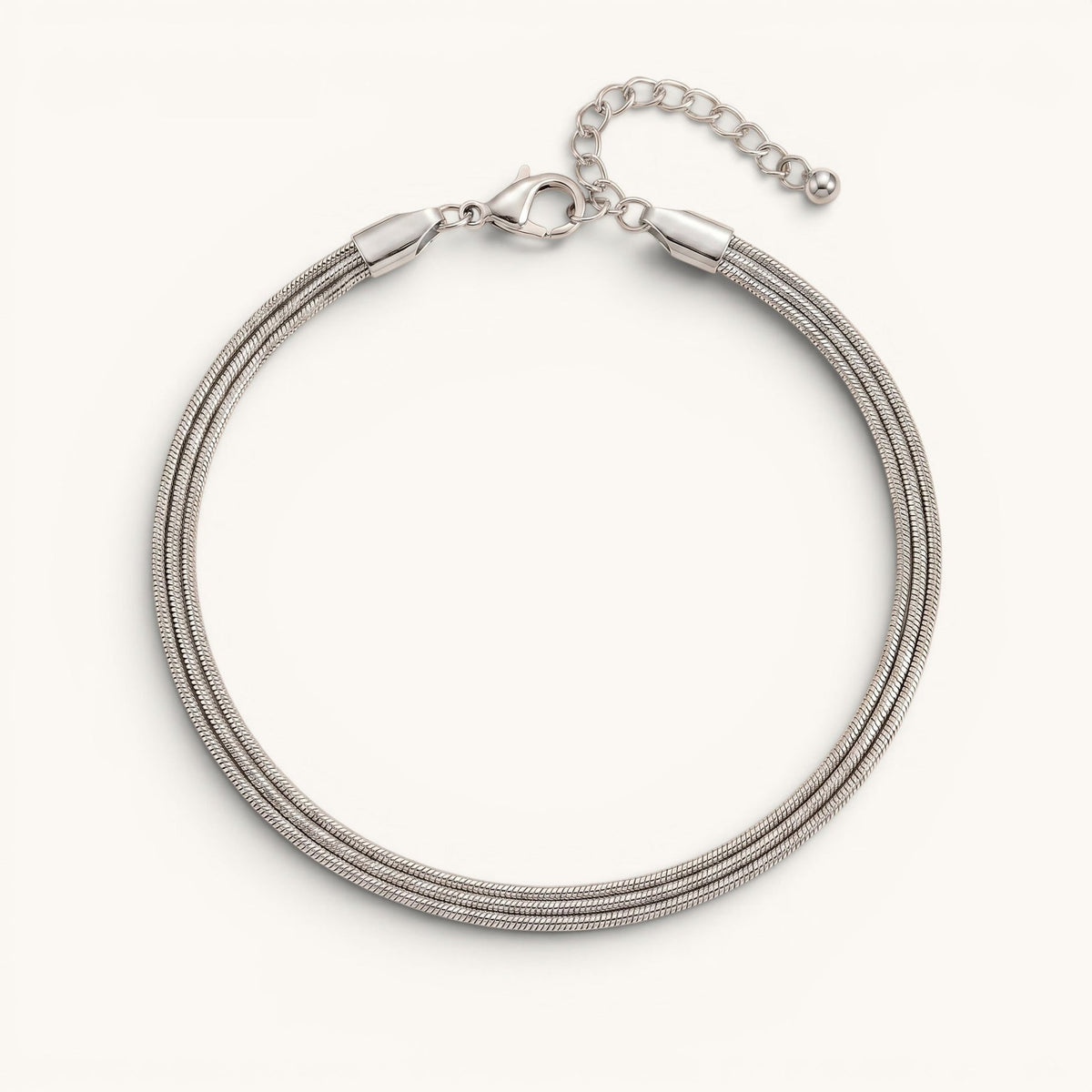 Tria Anklet – Silver – Image 1